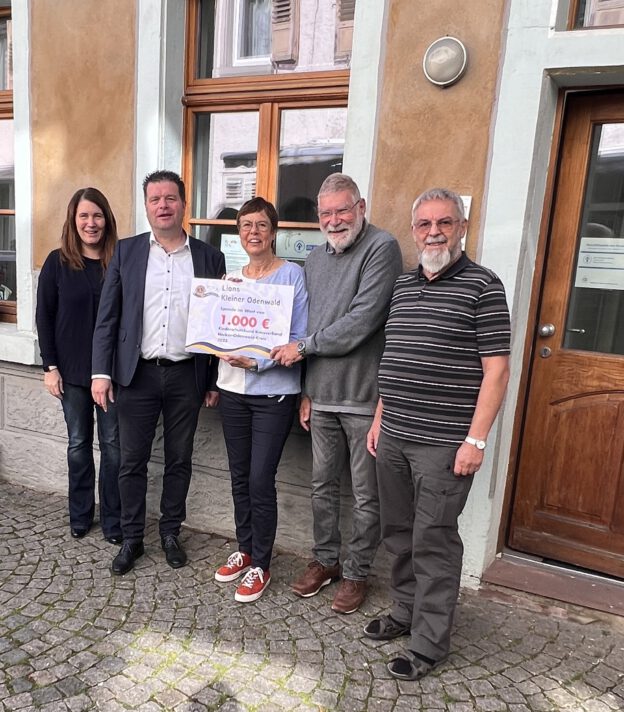 Spenden-Übergabe Lions Club Kleiner Odenwald